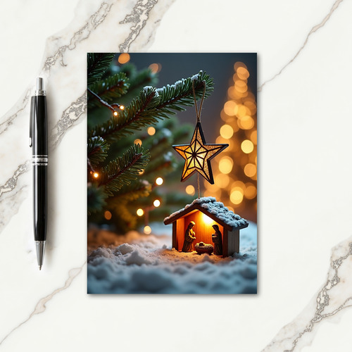 Snowy Shelter Christmas Card