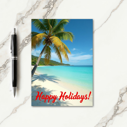 Snowy Village Christmas Card