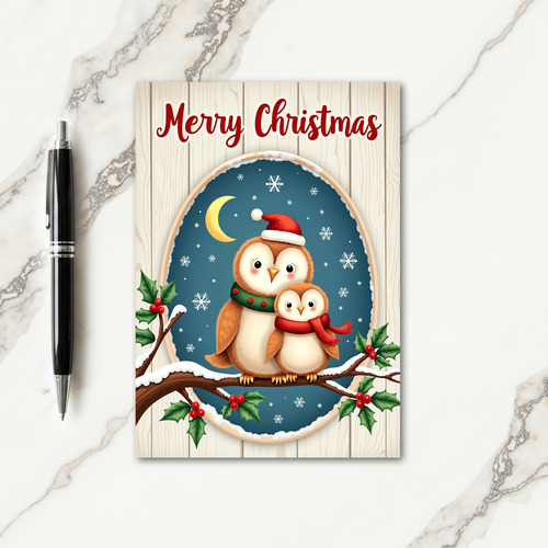 Snowy Window Christmas Card