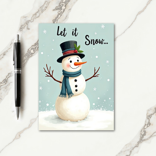 Snowy Winter Scene Card