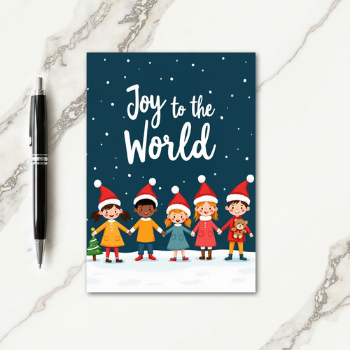 Snowy World Unity Christmas Card