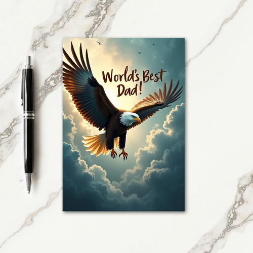 Soaring Best Dad Tribute Card