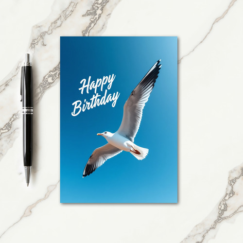 Soaring Bird Birthday Card