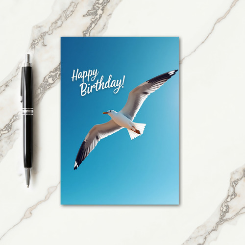Soaring Bird Birthday Wish Card