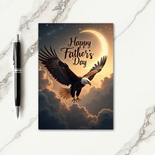 Soaring Fathers Day Emblem Card