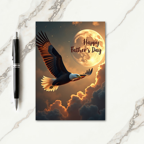 Soaring Fathers Day Night Card