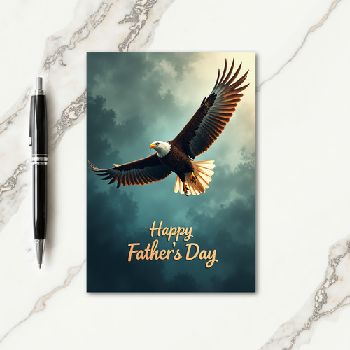 Soaring Fathers Day Scene Card