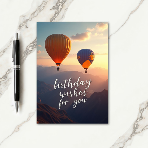 Soaring Mountain Birthday Card