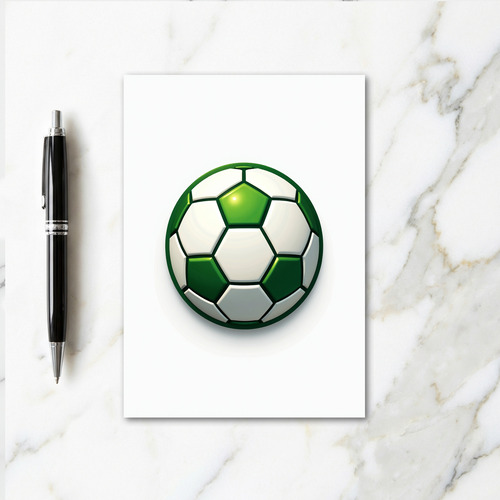 Soccer Ball Emblem Card