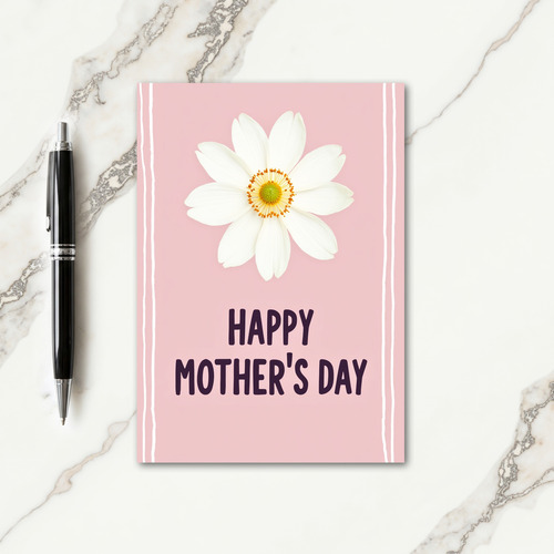 Soft Blush Flower Mothers Day Card
