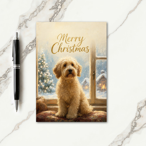 Soft Coated Wheaten Terrier Christmas Card