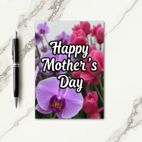 Soft Floral Mothers Day Card