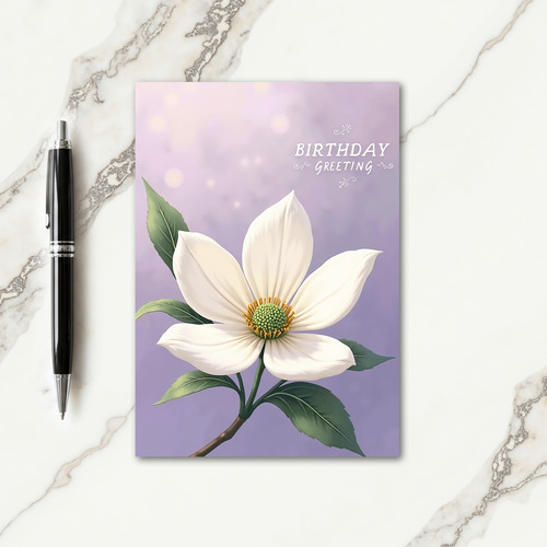 Soft Flower Birthday Card