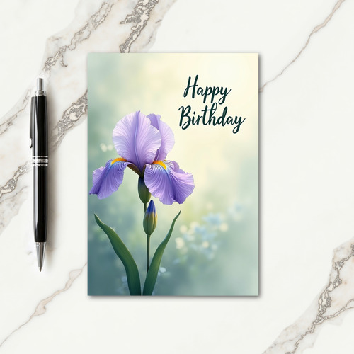 Soft Glow Bloom Birthday Card