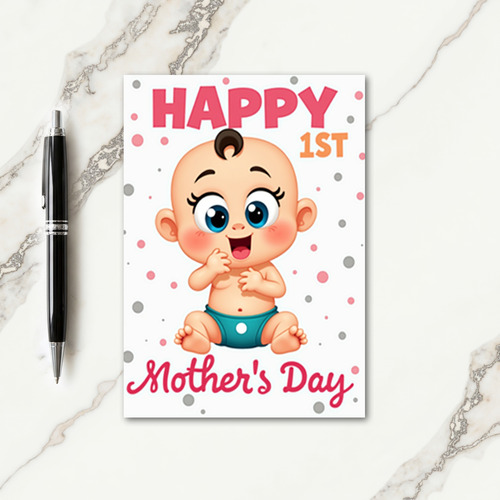 Soft Peach Happy Day Card