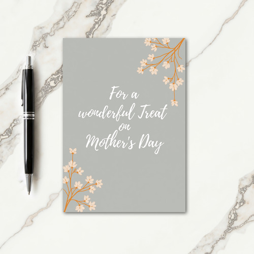 Soft Peach Mothers Day Card