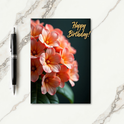 Soft Petal Birthday Card