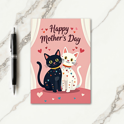 Soft Pink Mothers Day Card