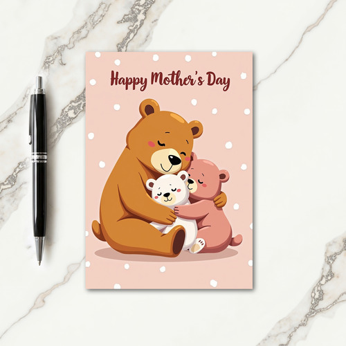 Soft Plush Family Hug Card