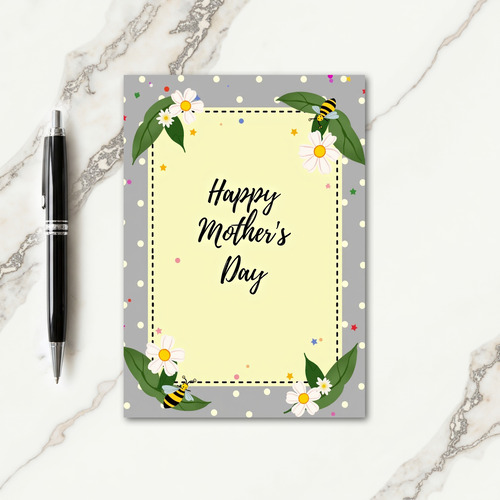 Soft Polka Dot Mothers Day Card