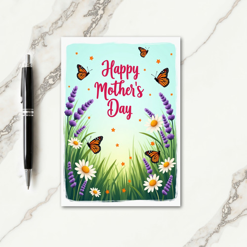 Soft Sky Mothers Day Card