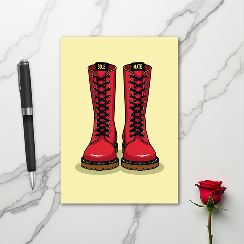 Sole Mate Love Boots Card