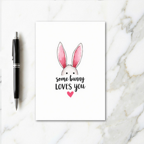 Some Bunny Loves You Art Card