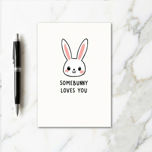 Somebunny Loves You Art Card