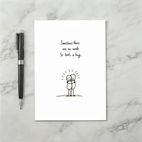 Sometimes There are No Words So Heres A Hug Card