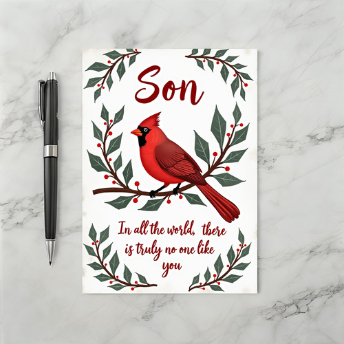 Son You Are Unique Cardinal Card