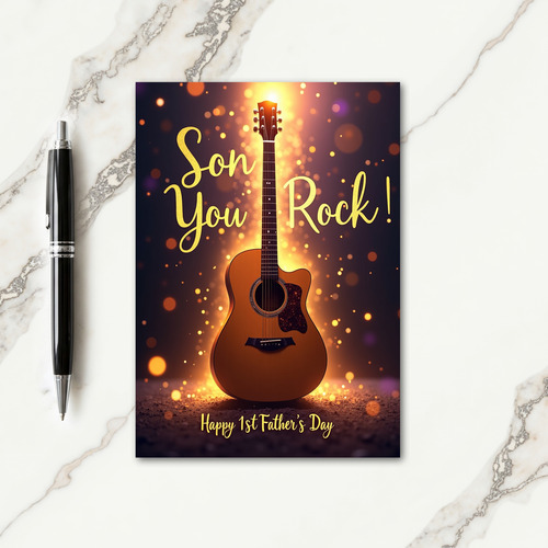Son You Rock First Fathers Day Card