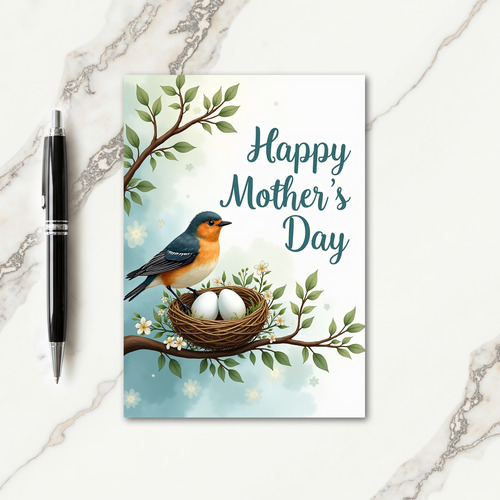 Songbird Mothers Day Scene Card