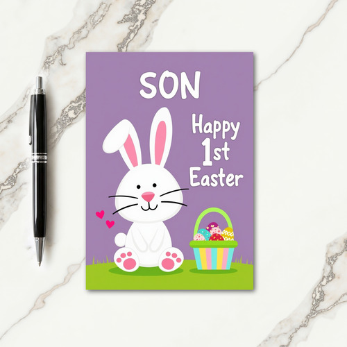 Sons First Easter Greeting Card