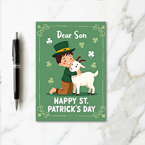 Sons Happy St Patricks Day Card