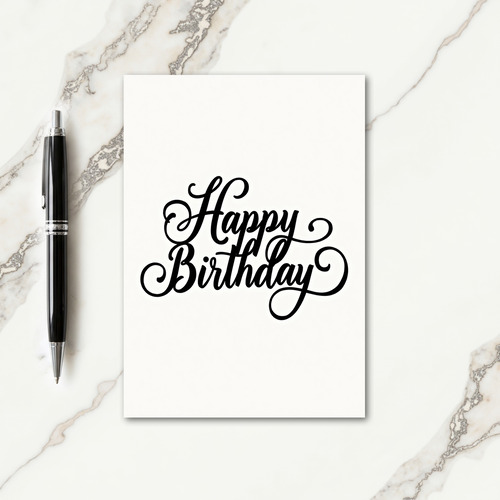 Sophisticated Birthday Art Card
