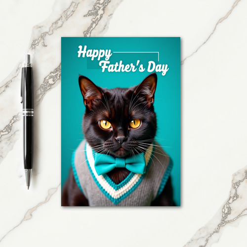 Sophisticated Feline Card