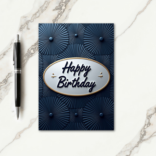 Sophisticated Gold Plaque Card