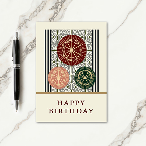 Sophisticated Medallion Birthday Card