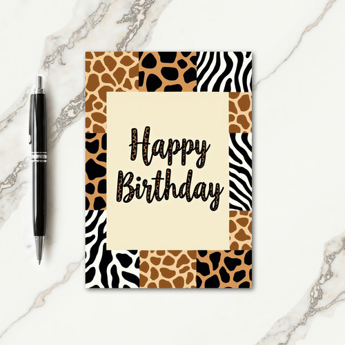 Sophisticated Script Birthday Card