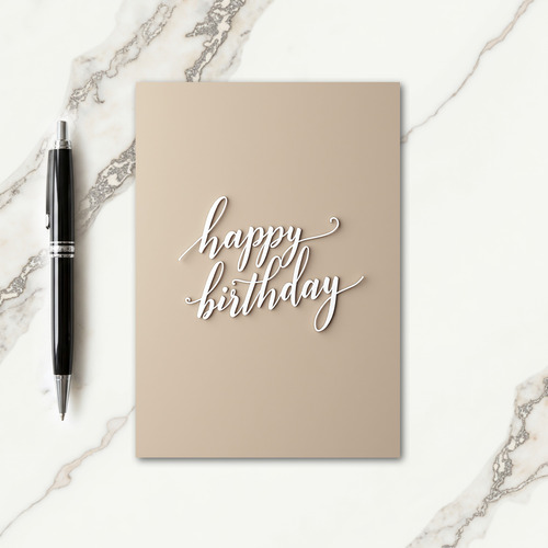 Sophisticated Sculpted Birthday Card