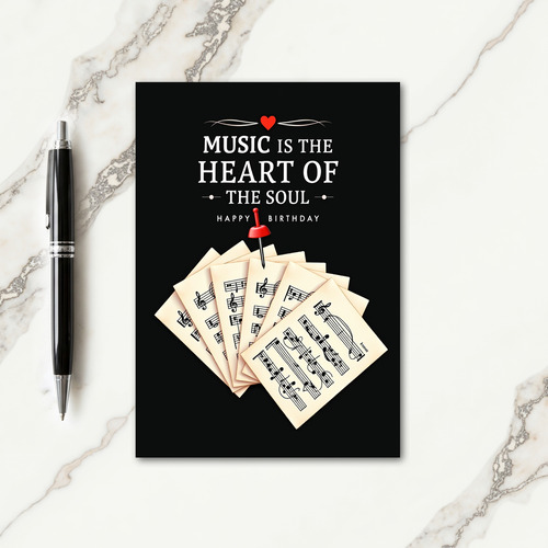 Soulful Music Birthday Card