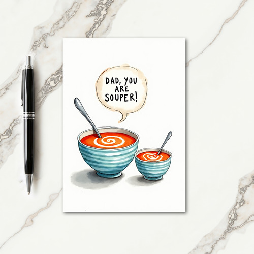 Soup Art Fathers Day Card