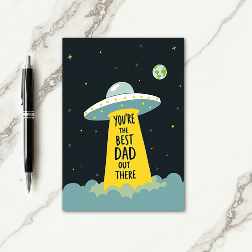 Spacecraft Youre The Best Dad Card