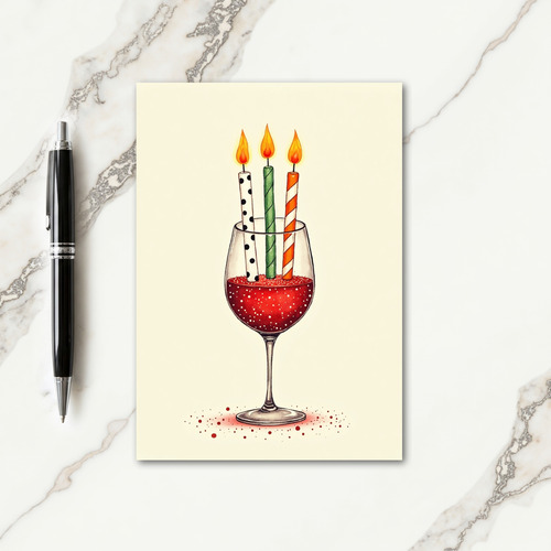 Sparkle Birthday Glass Card