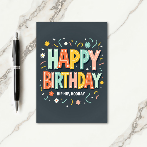 Sparkle Burst Birthday Card