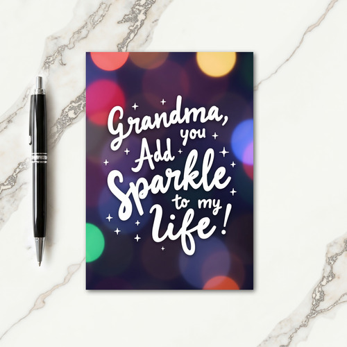 Sparkle Grandma Love Card