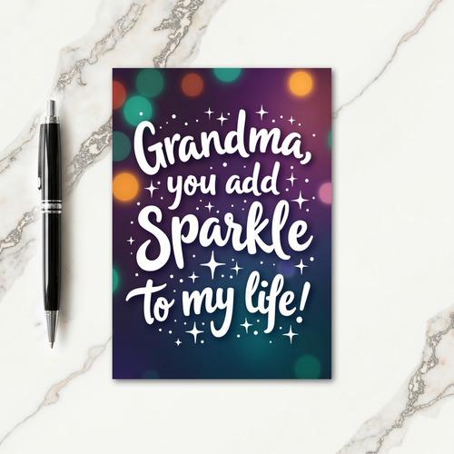 Sparkle Grandma Mothers Day Card