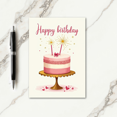Sparkler Birthday Card