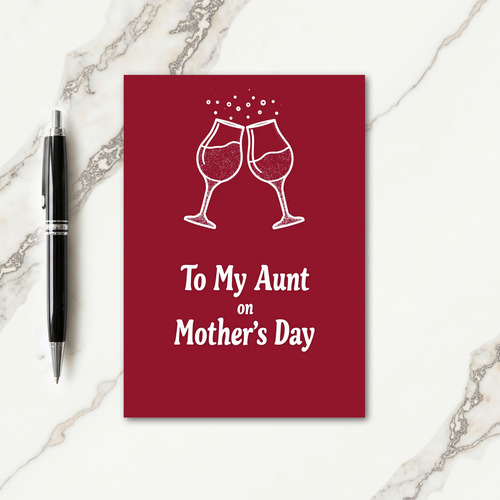 Sparkling Aunt Mothers Day Card