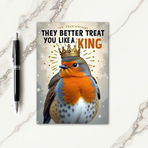 Sparkling Bird Birthday Card